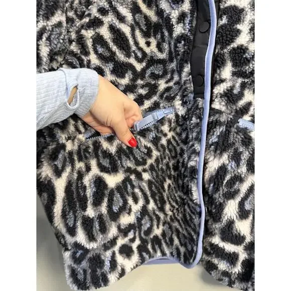 Free People Rocky Ridge Hit The Slopes Cheetah Print Sweater - XL NWOT - Picture 6 of 9